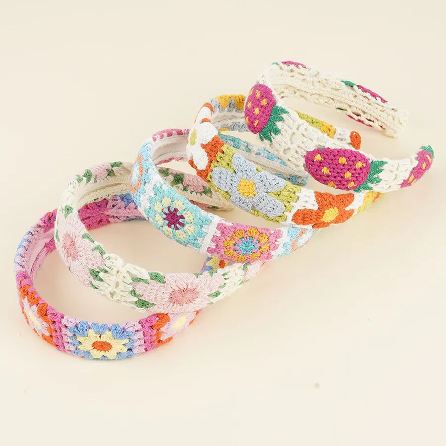 NEW Knitted Headband Bohemian Style Summer Seaside Vacation Handmade Head Band Hair Accessories for Women Girls