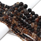 1String/Lot 4 6 8 10 12mm Natural Stone Round Tiger Eye Crystal Turquoises Spacer Beads For DIY Crafts Ornament Making Supplies