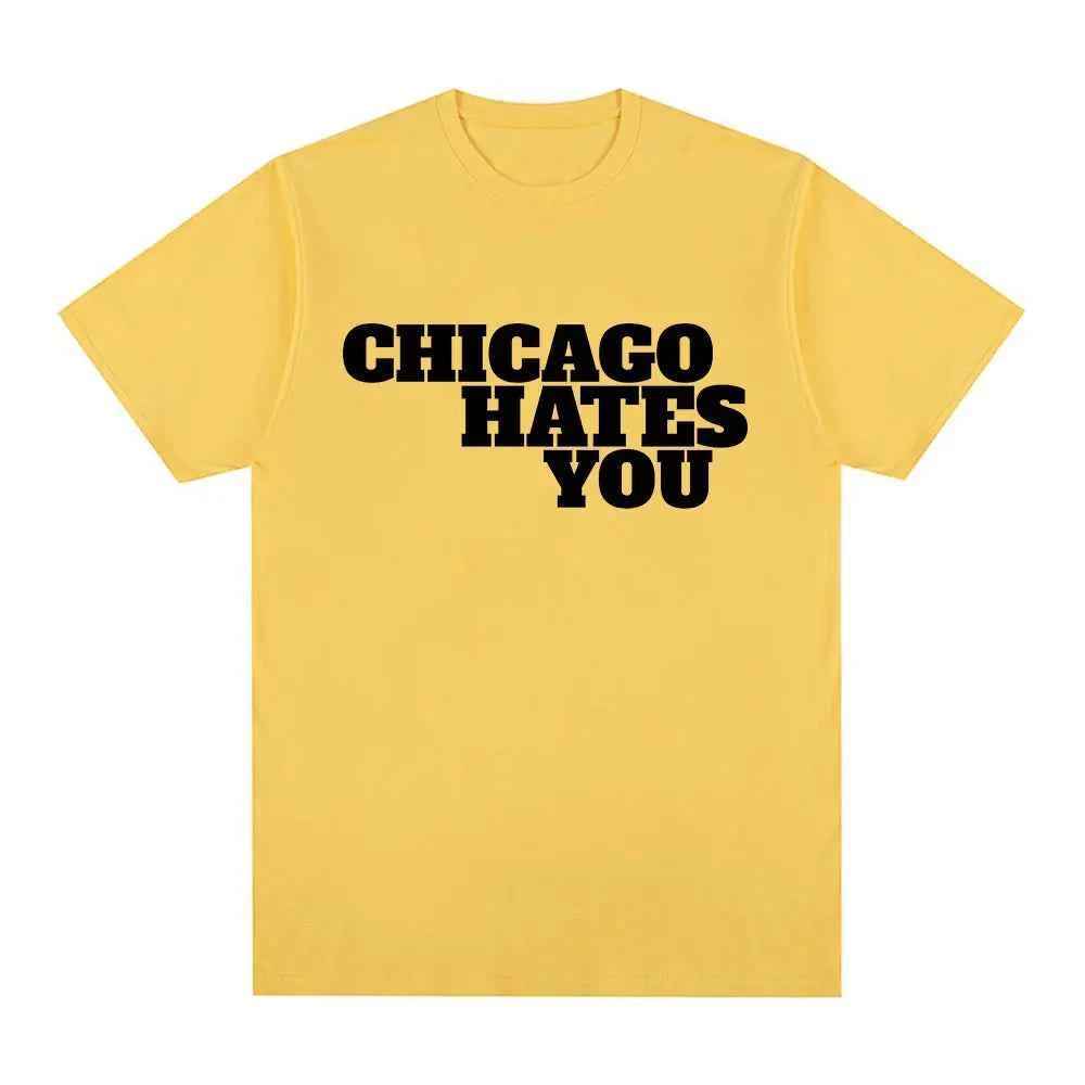 Rapper Chief Keef Chicago Hates You Same Style T-shirt Men Fashion Hip Hop Oversized T Shirt Casual Cotton Short Sleeve T-shirts