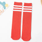 About 28 cm Knee High Socks Kids Boys Girls Socks for School Uniform Children White Socks Student Black  toddler girl socks