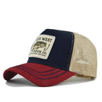 High Quality Fishing Embroidery Baseball Cap for Men Women Outdoor Fishing Snapback Mesh Hat Breathable Sunshade Dad Trucker Hat