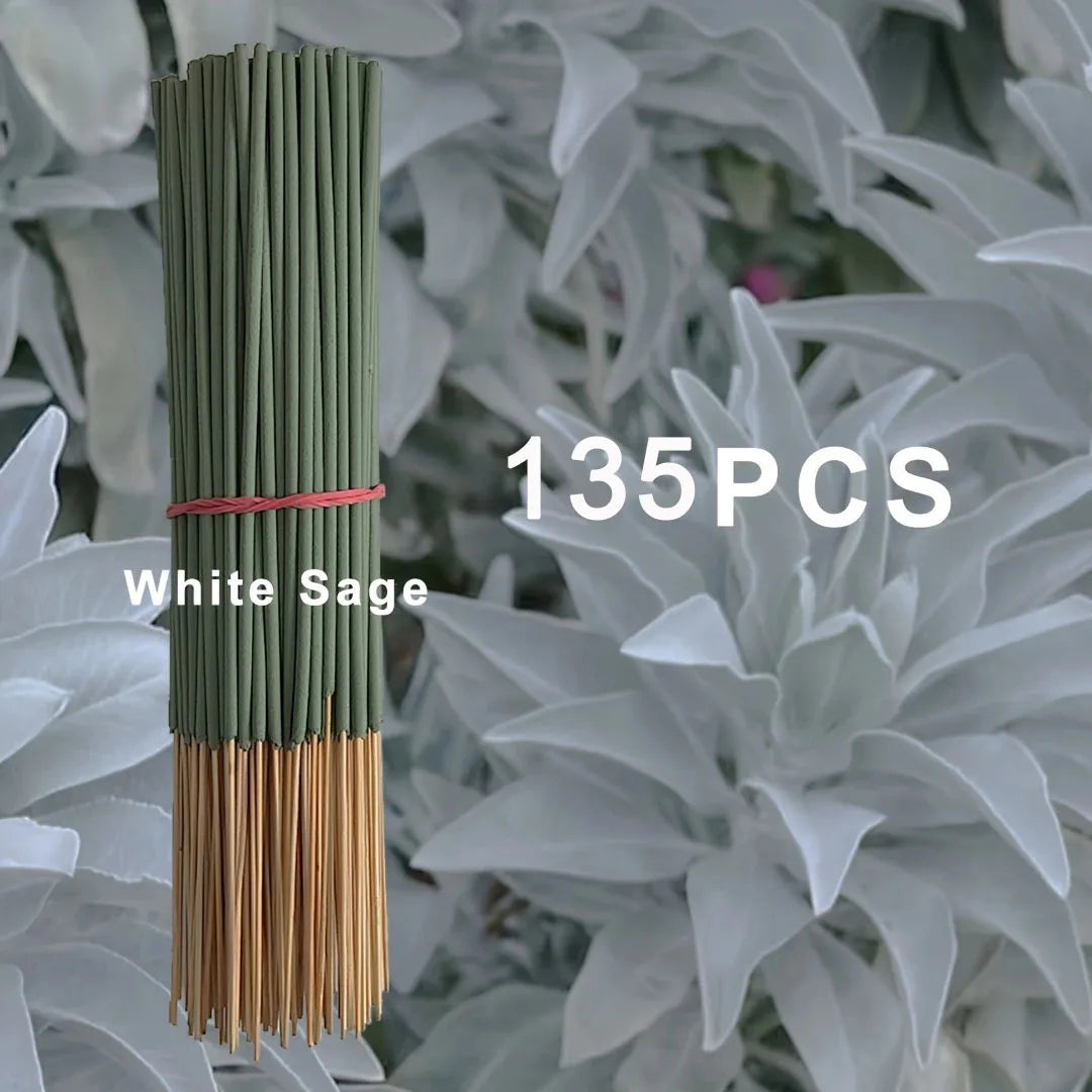20/50 White Sage Incense Sticks, 8.66inch , Suitable for Yoga and Meditation, Purifies the Mind and Eliminates Negative Energy
