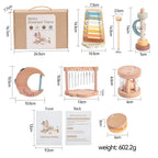7PCS Wooden Musical Instrument Set – Educational Music Toys for Kids
