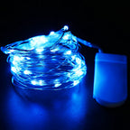 3V Led Silver Wire Fairy Lights Battery Power LED String Light with Switch for Garden Patio Fence Wedding Party Christmas Decor