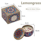 1/4PCS Vintage Scented Candles Soy Wax Candle Jars Flower Fragrance Scent Candle Wedding Ceremony Birthday Gifts Home Decoration