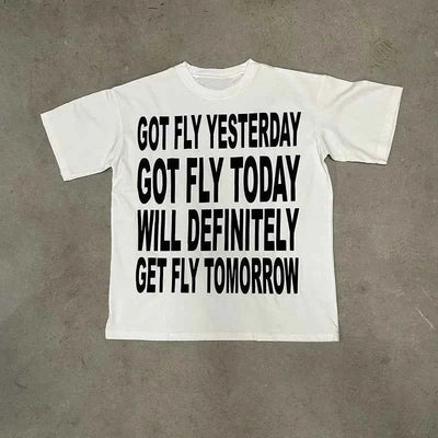 Men Y2K Cotton T-shirt Hiphop Harajuku Letter Print Retro Top Grunge Goth Streetwear Tee Punk Oversized Short Sleeve T-shirt EMO