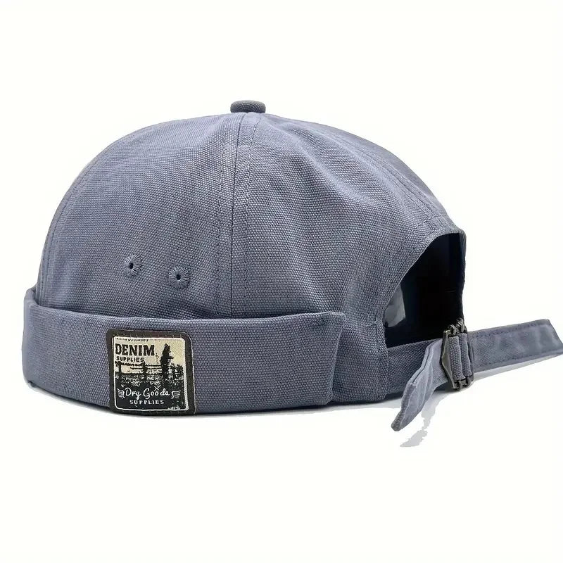 Unisex Vintage Dome Melon Docker Cap Brimless Beanie Hat