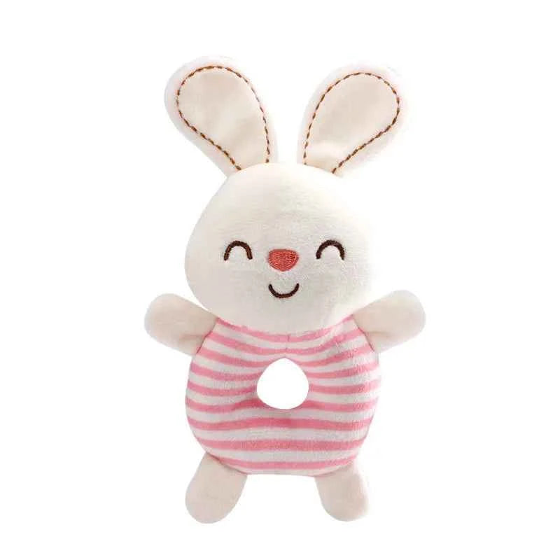New Baby Rattle Toys Cartoon Animals Plush Infant Hand Ring Bed Toys for Newborn 0-24 Months Toddler Early Educational Toy