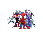 Cute mini Spiderman Super Heroes Wall Stickers For Kids Room Decoration Home Bedroom PVC Decor Cartoon Movie Mural Art Decals