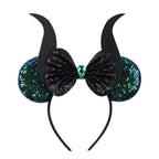 2026 Latest Halloween Cobweb Ears Headband Women Festival DIY Mouse Hairband Kids Party Villains Cosplay DIY Hair Accessories