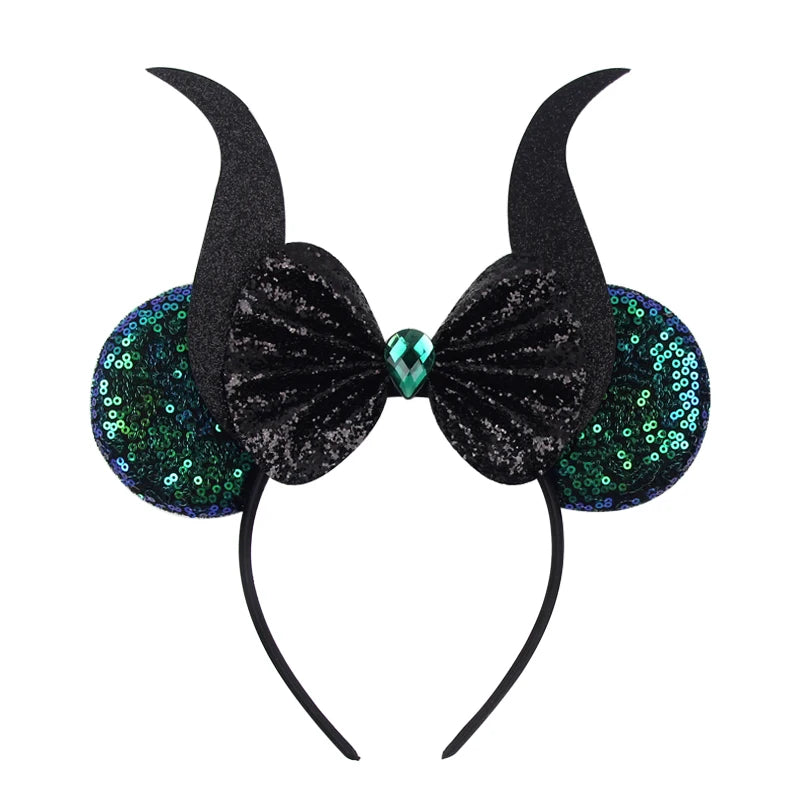 2026 Latest Halloween Cobweb Ears Headband Women Festival DIY Mouse Hairband Kids Party Villains Cosplay DIY Hair Accessories