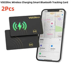 1/2Pcs VOCOlinc Wireless Charging Bluetooth Tracking Card,Global locator, Smart Tag, Item Finder, Use with Find My (IOS Only)