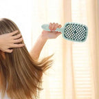 2pcs Professional Comb Detangling Hair Brush Scalp Massage Anti-static Comb Hollow Out Hairbrush for Wet Dry Barber Hair Styling