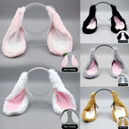 1PC Cute Bunny Ears Headband Plush Rabbit Hair Hoop Headwear Cosplay Costume Hair Accessories For Adults Party