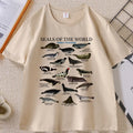 Seal Tshirt Y2k Seals of The World T-shirt 90s Retro Tee Crewneck Animal Tshirt Casual Loose Cotton Short Sleeve Print Clothes