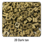 100Pcs DIY Bricks Parts 3024 1x1 Plate Educational Tech Construction Assmble Compatible Block Parts Toys for Child Kids