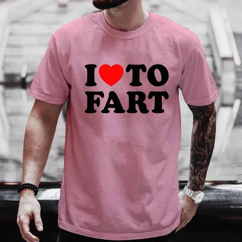 Huge Fart Loading Men's T-shirt Humor Tee Joke Gag Tshirt for Dad Gifts Guys Male Clothes Short Sleeve Tees Funny Graphic Tops