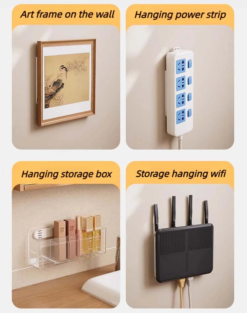 Heavy Duty Non Perforated Hanging Picture Strip - Easy to Use Non Trace Frame Adhesive Buckle Accessories Wall Hooks