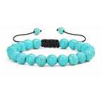 Multiple Style 8mm Natural Tiger Eyes Lava Rock Protection HANDMADE Bracelet Men's Gift