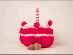 Kawaii Cartoon Hot Cake Plush Doll High Quality Soft Stuffed Fruit Strawberry Wedding Cake Simulation Food Plush Toy Home Decor