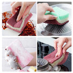 High Density Sponge Cleaning Cloth, Dishwashing Cloth, Non Greasy Kitchen and Catering Supplies, Sponge Brush, Pot and Bowl