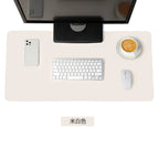 White Mouse Pad – Large Portable Waterproof Non-Slip PU Suede Gaming & Office Desk Mat for Keyboard and Mouse