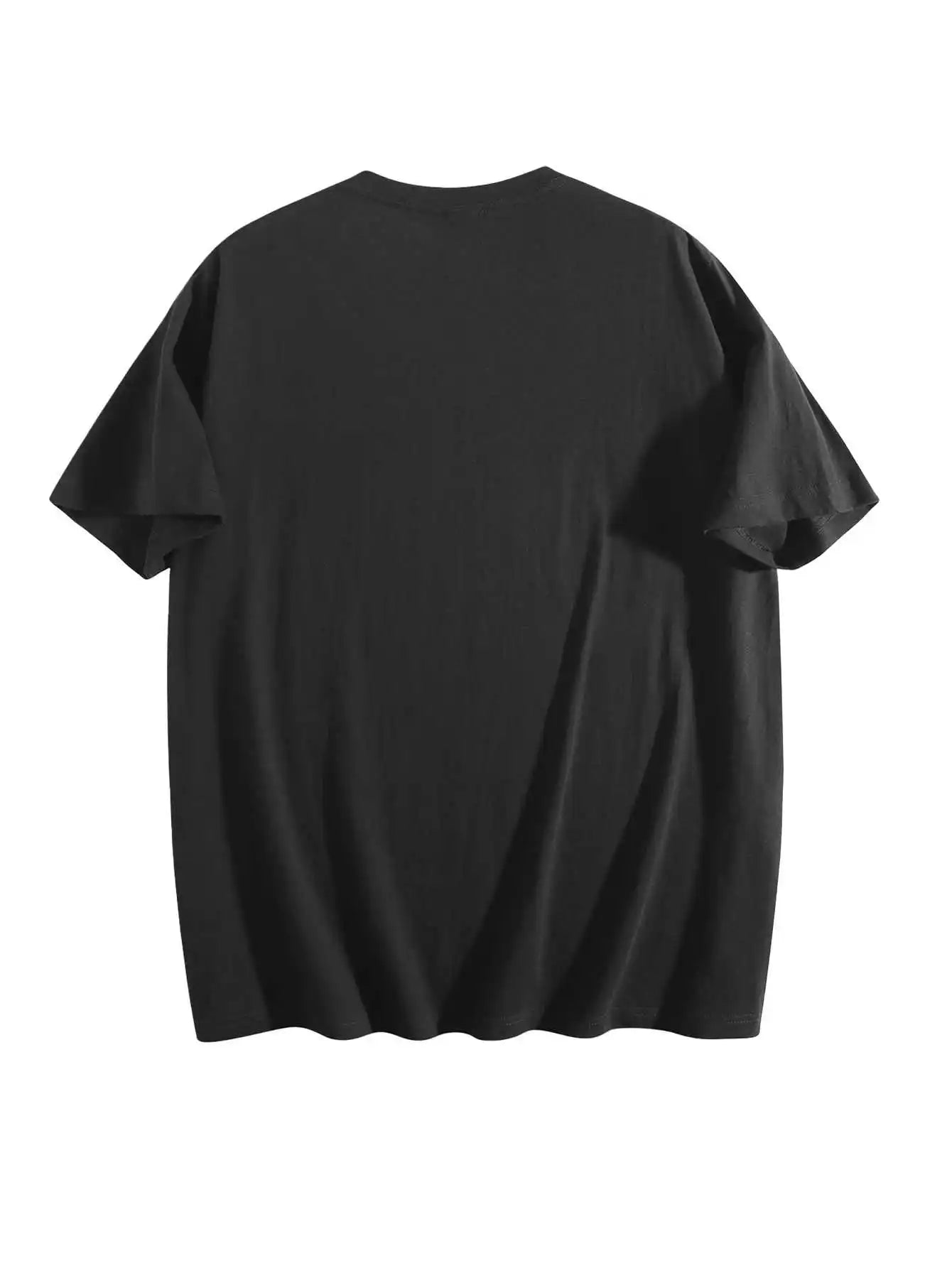 Men's Summer 100% Cotton Short Sleeve Hip-Hop Graphic Basic Couple Tee Casual Y2k Tops Breathable Men Clothing Sports Tee