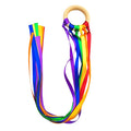 Montessori Style Sensory Toy BPA-free Non-toxic Baby Ribbon Ring Newborns Upwards Develop Colour Recognition Sensory Toy
