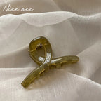 4pcs mini cute claw clip small girl hair claw semi transparent bangs side clip small shark clip women's hair accessory