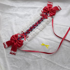 Sweet Hair Hoop Girls Cute Ruffled Cosplay Headband Hair Band Hair Accessories Lace Bow Ribbon Headdress Lolita DIY Headwear