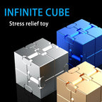 Magic Cube Stress Relief Toy Infinity Cube Portable Educational Toys Decompress Relax Toys for Children Adults Christmas Gift