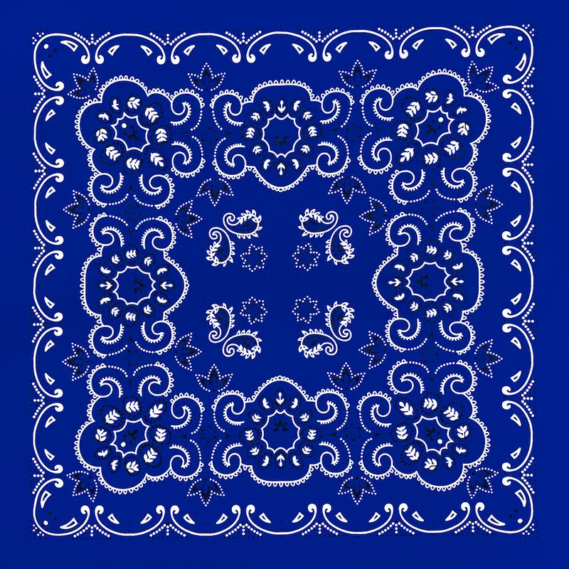 70CM Oversized Hip Hop Amoeba Cashew Cotton Square Bandana Scarf Headband Black Paisley Gifts For Men/Boys/Girls