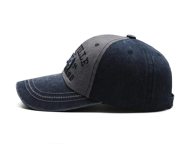 Washed Embroidered Baseball Cap with Curved Brim for Everyday Style