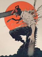 Chainsaw Man Poster Print For Bedroom Living Room Home Decor Japanese Anime Manga Denji Wall Art Cartoon Canvas Painting