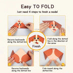 creative origami set, Including 54 Double-Sided Origami Sheets And Instruction Booklet, Suitable for DIY Art And Craft Projects