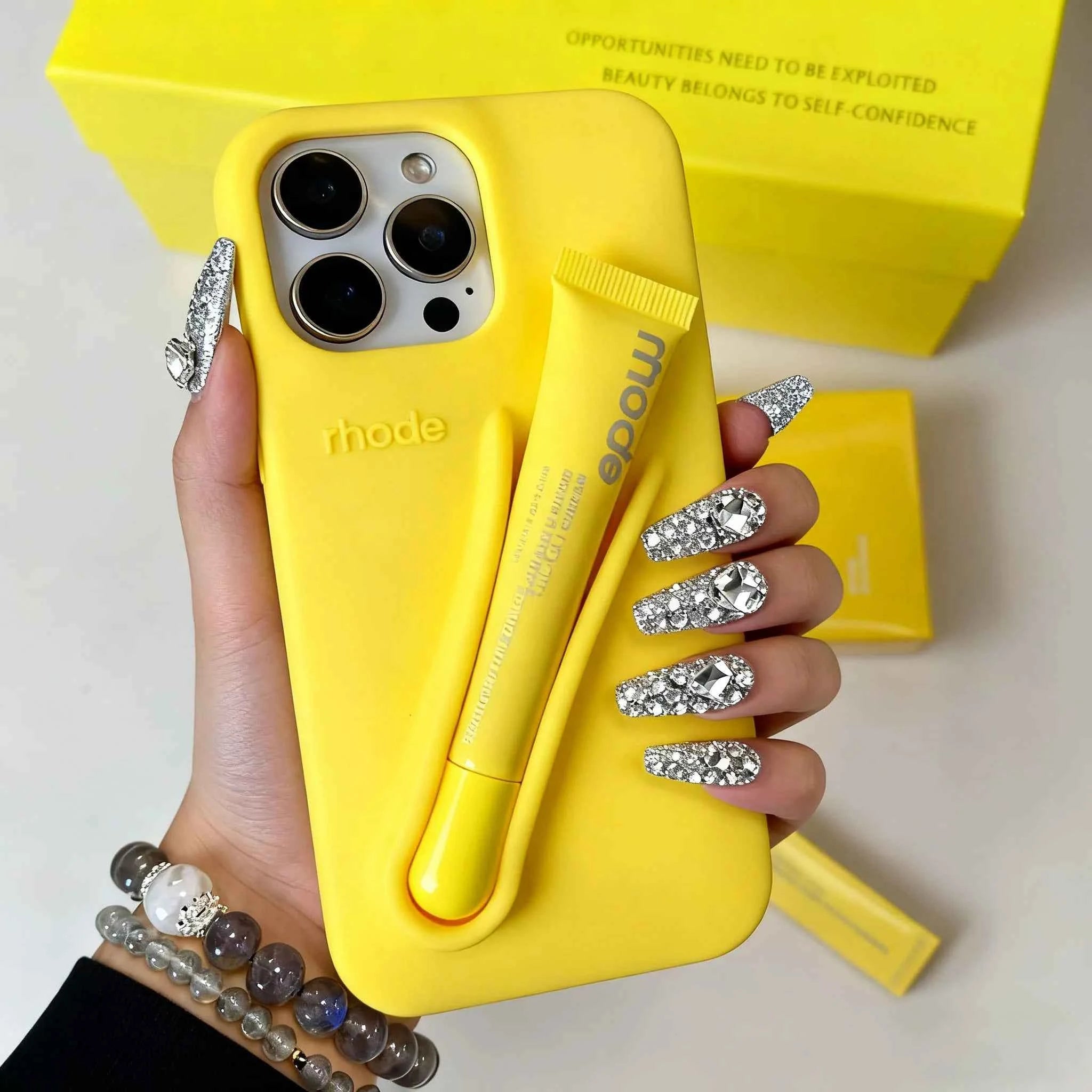 Hot Brand Lemontini Phone  Case for IPhone 11 12 13 14 15 16 Pro Max Plus 17 Air Makeup Lip Gloss Silicone Cover with Lip Glaze
