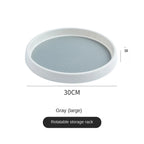 1/4Pcs 360 Rotatable Anti Sliding Kitchen Condiment Rotatable Storage Rack Tableware Cabinet Round Multi Functional Storage Rack