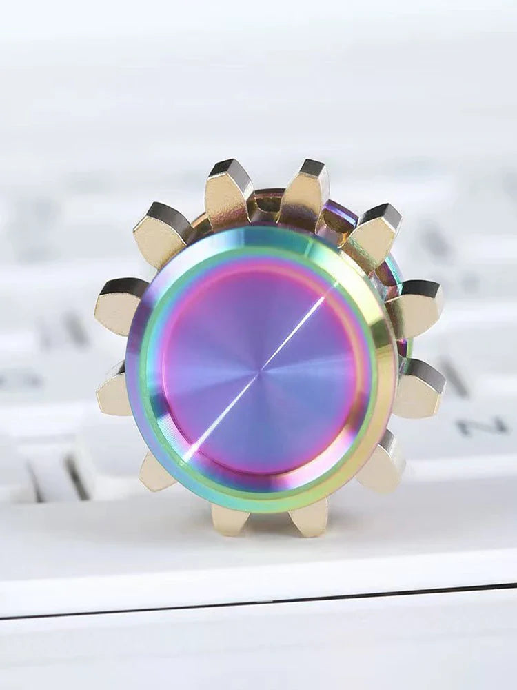 Mini Metal Gear Fidget Spinner Gyroscope Stress Relief EDC Toy