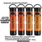 GOPEAK Pocket Mini Flashlight Outdoor Key Clip Cap Ambient Led Long Endurance Disaster Relief Emergency 5050 Small Light