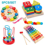 Montessori 3D Wooden Puzzle Educational Learning Toy for Kids