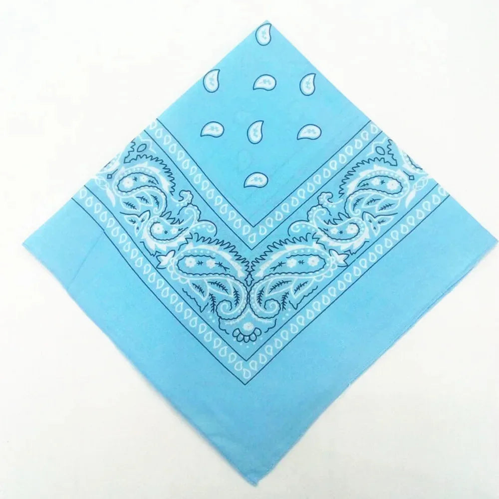 1/2/3/5PCs Unisex men women bandana hairband cowboy mens biker sports headwear wrist hairwrap single head wrap scarf
