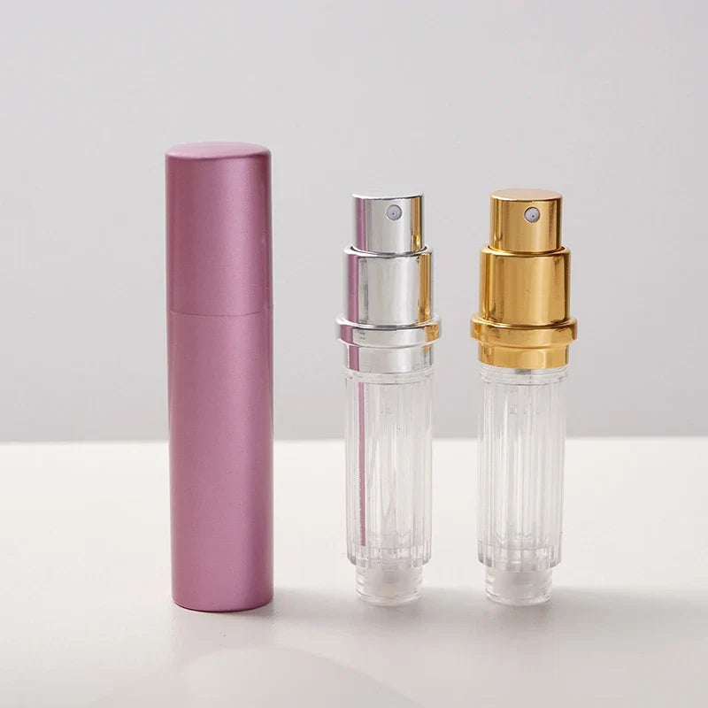 5ml Mini Spray Empty Bottle, Refillable Portable Perfume, Cosmetic Travel Liquid Container (Inner Bottle Style Random)