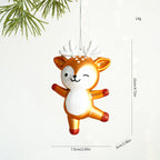 Christmas Atmosphere Balloon Dog Small Pendant Christmas Tree Snowflake House Pendant Small Ornament Wreath Accessory