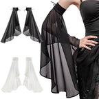1Pair Summer Sun Protection Cuffs Long Detachable Sleeves Simple Decorative for Wedding or Daily Wear Oversleeve Accessories