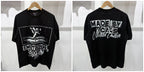 New MIXED-EMOTION Rhinestone cartoon printed pattern 100% cotton Men Women T-shirt Loose casual Shinning Diamond Tees Oversized Top