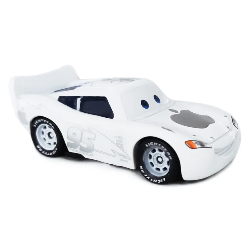 Disney Pixar Cars Piston Cup Racer Lightning McQueen Plated Version Magenta Color Alloy Diecast Model Toy Cars Children's Gift