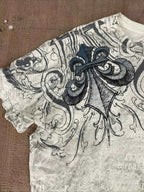 2000s affliction Graphic T-Shirt Mens Large Grunge Wings New Fashion Style Couple Tops Pure Cotton Shirt