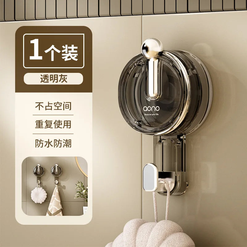 1/4/8pc Suction Hooks Strong Vacuum Power Traceless No-Drilling Adhesive Hooks for Home Bathroom Kitchen Door Back and Toilet