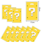 30pcs Super Mario Themed Gift Bags with Handle – Yellow Mario Party Favor Bags for Kids Birthday, Baby Shower & Themed Party Decorations