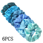 Satin Scrunchies Set for Women & Girls – 25/10/6 Pcs Elastic Hair Bands | Soft Silk Ponytail Holders & Fashion Hair Accessories